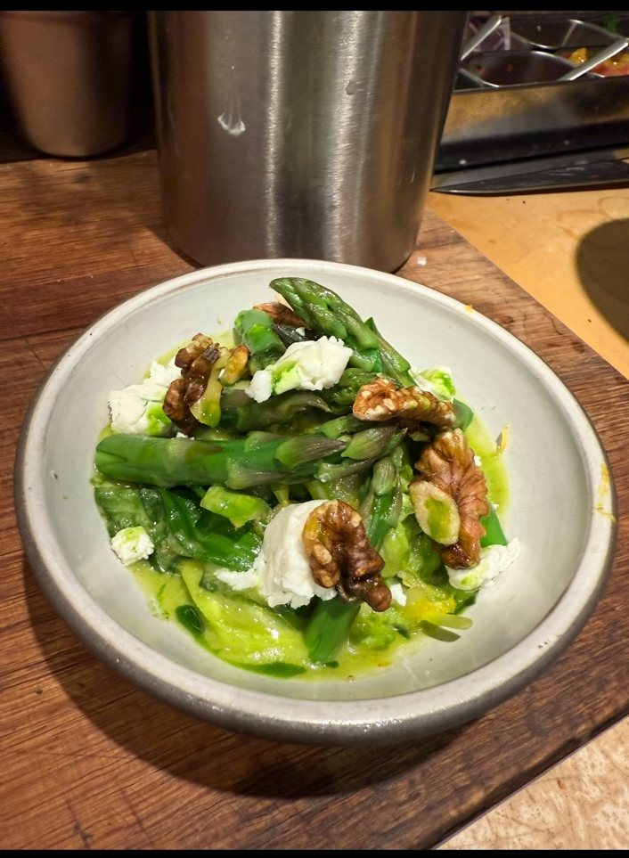 Asparagus dish by Chef Ryan Padda