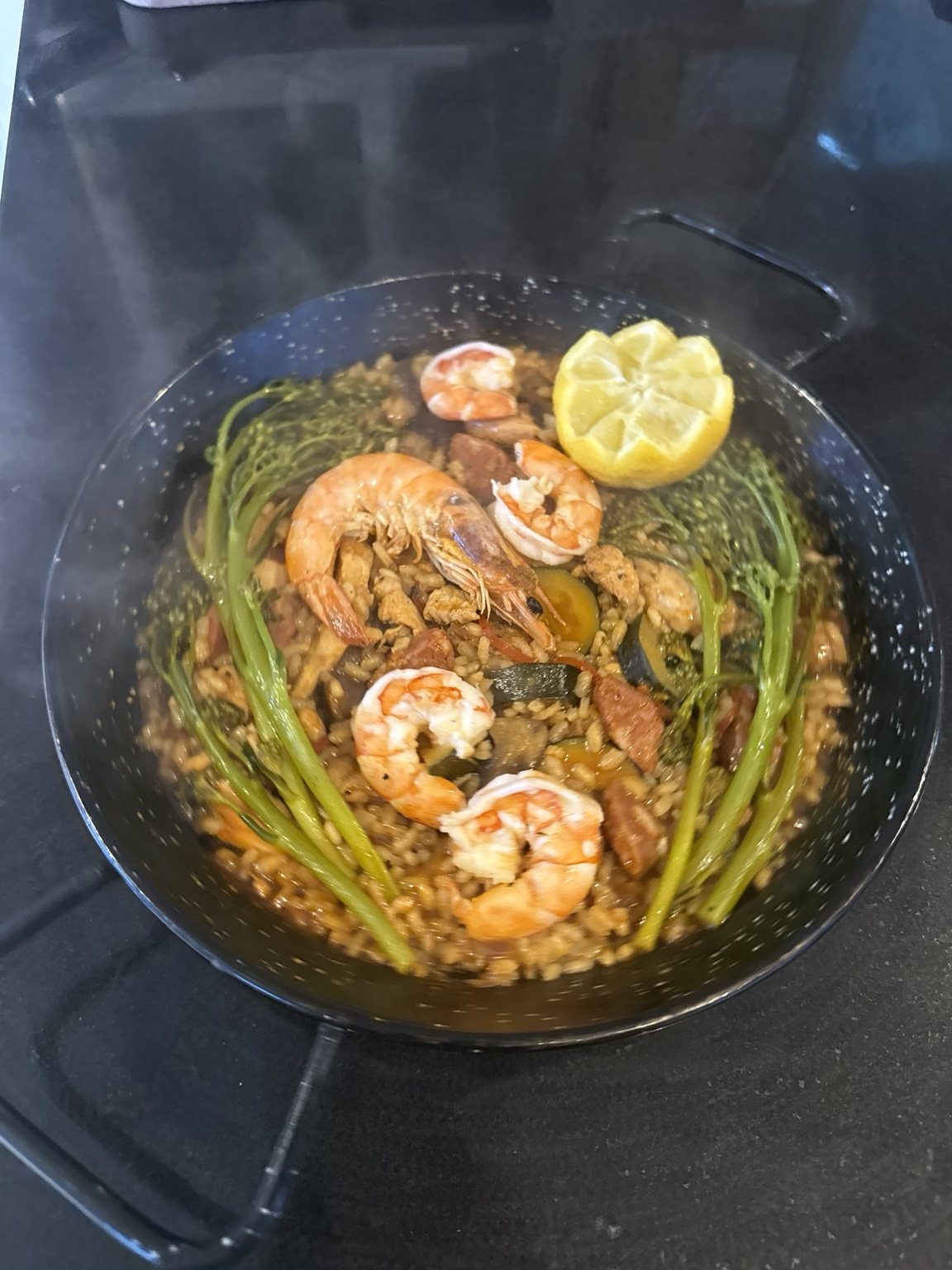Prawn rice dish by Chef Ryan Padda